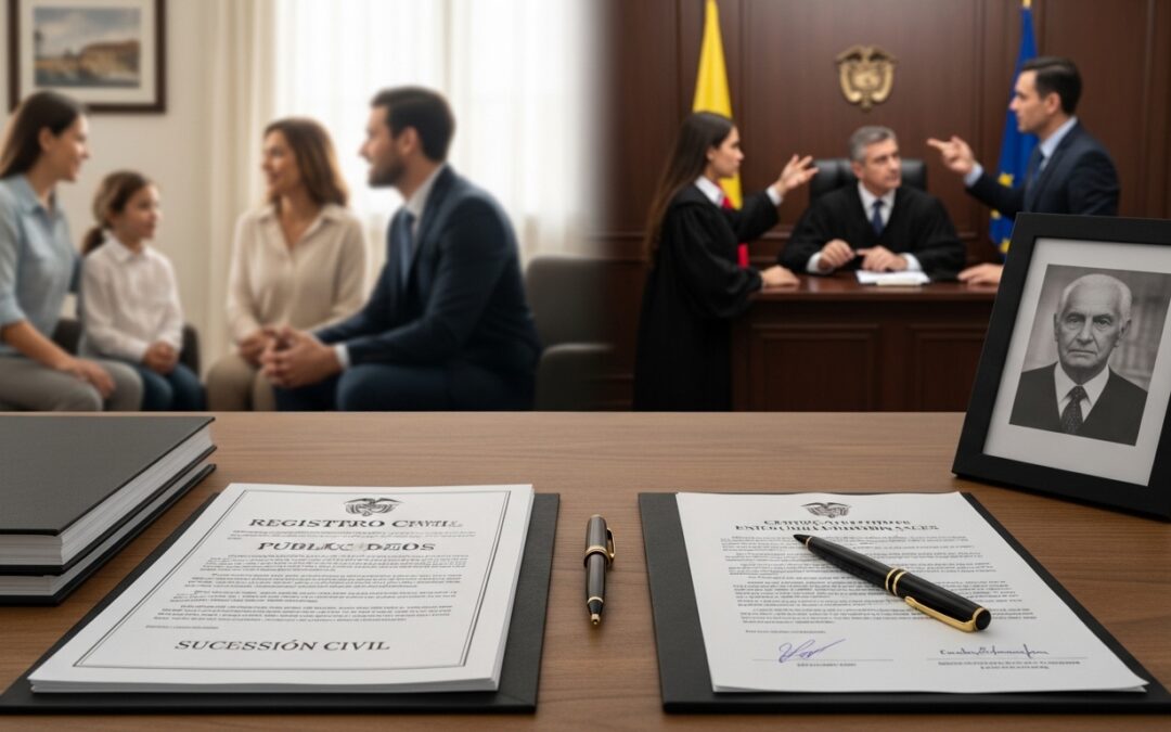 ¿Cómo iniciar un proceso de sucesión de bienes en Colombia?